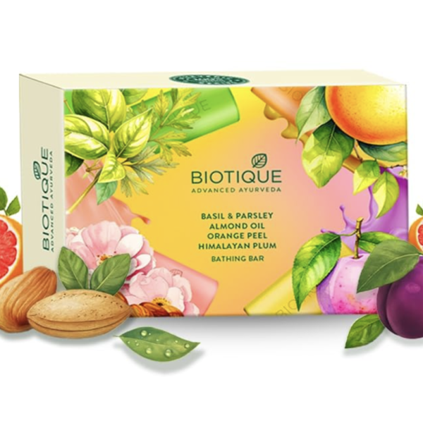 BIOTIQUE Bathing Soap Celebration Pack With 4 Unique Soaps | Refreshing & Nourishing Soap (4 x 150g)