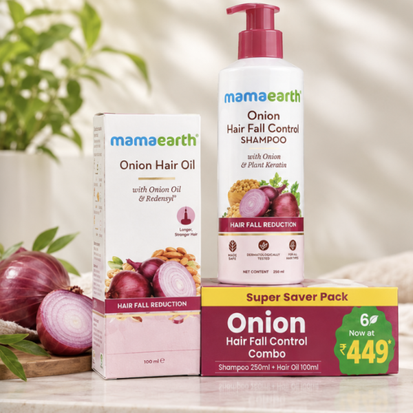 Mamaearth healthy hair combo(shampoo 250ml + hair oil 100ml)