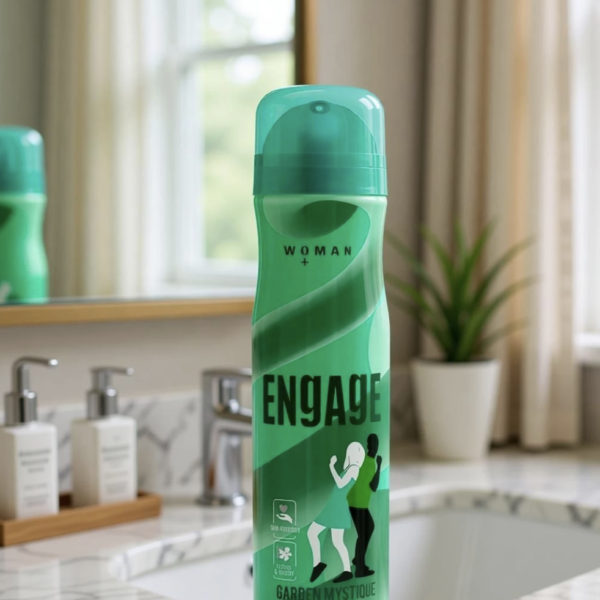 Engage Garden Mystique, Spicy and Woody, Skin Friendly Deodorant Spray  -  For Women (150 ml)