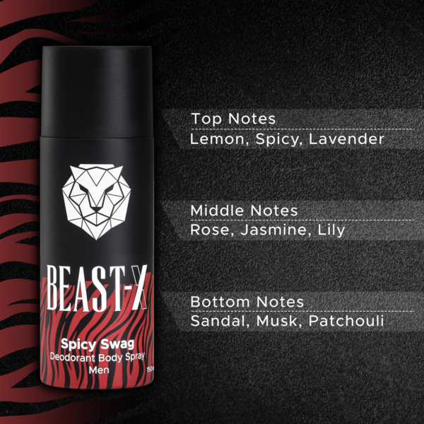 BEAST - X Spicy Swag Deodorant Spray  -  For Men