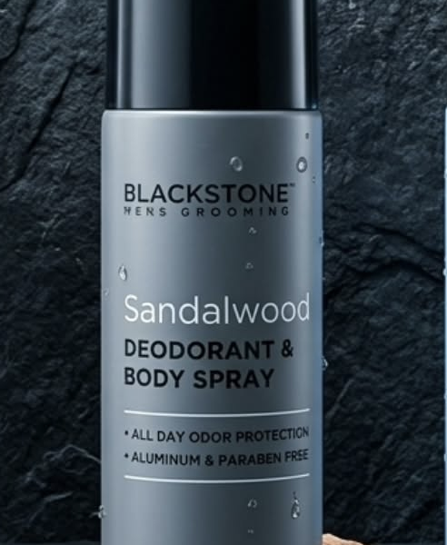 Blackstone Men's Grooming Deodorant - All Day Odor Protection | Long Lasting Protection - Sandalwood