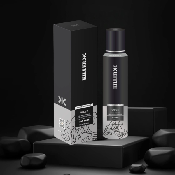KILLER Wave No Gas Deodorant.. Body Spray  -  For Men (150 ml)