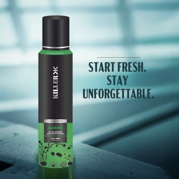 KILLER Marine Liquid Deodorant | All-Day Freshness | Long-Lasting fragrance | 150ml/Deo Body Spray