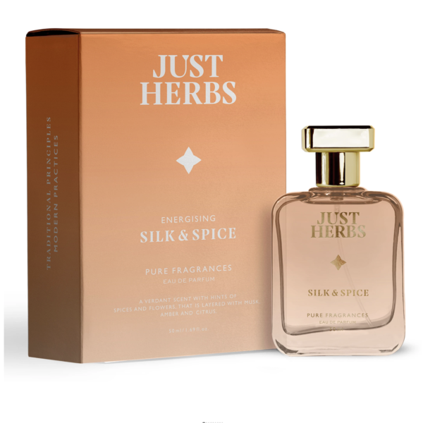 Just Herbs Energising Silk & Spice Perfect Gifting Luxury Scent Long Lasting Eau de Parfum  -  50 ml
