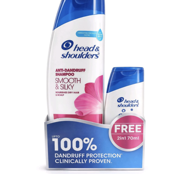 Head & Shoulders Anti Dandruff Shampoo 340ml Free 2in1 70ml Shampoo+Conditioner