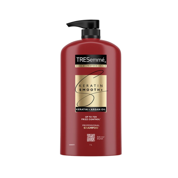 Tresemme Keratin Smooth Shampoo,With Keratin And Argan Oil For Smoother And Shinier Hair, 1 Ltr