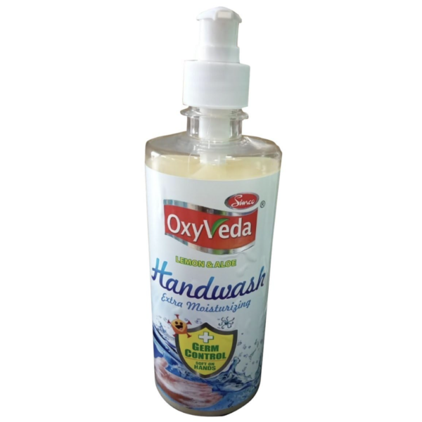Oxyveda Handwash Gel, Lemon and Aloe, Extra Moisturizing with Germ Control, 500 ml